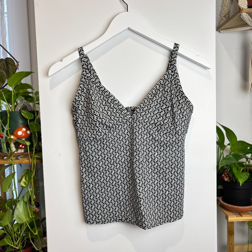 Land's End 90s Style Swim Tankini Top Size 6B‎ Medium